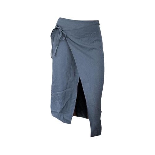 Pre-owned St Agni Mid-length Skirt In Grey