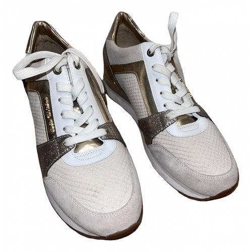 Pre-owned Michael Kors Cloth Trainers In Beige