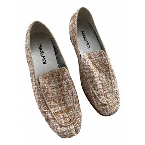 Pre-owned Max & Moi Tweed Flats In Multicolour