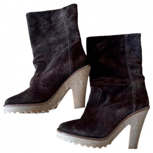 Pre-owned Designers Remix Boots In Brown