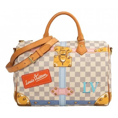 Pre-owned Louis Vuitton Cloth Handbag In Blue