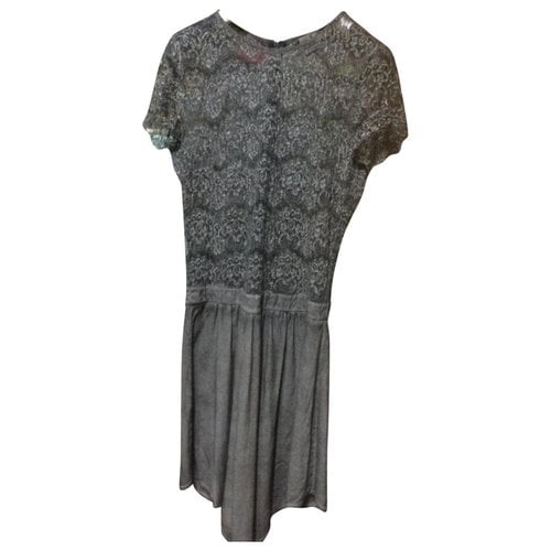 Pre-owned Cycle Silk Mid-length Dress In Grey