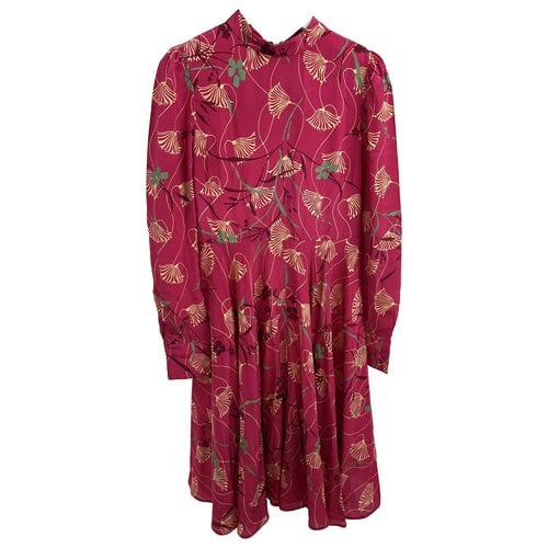 Pre-owned Valentino Silk Mid-length Dress In Pink