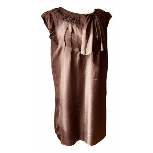 Pre-owned See By Chloé Silk Dress In Brown
