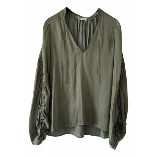 Pre-owned Zadig & Voltaire Blouse In Khaki