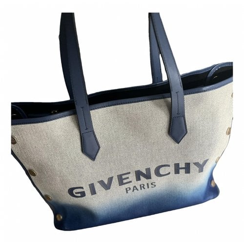 Pre-owned Givenchy Cloth Handbag In Blue