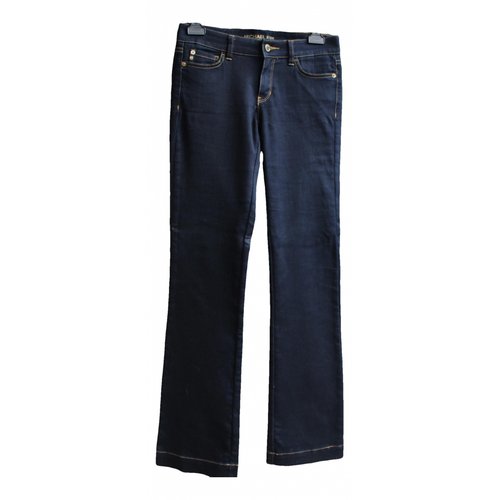 Pre-owned Michael Kors Straight Jeans In Blue