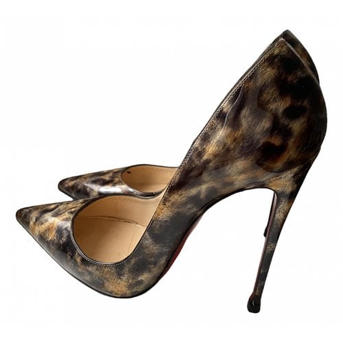 Pre-owned Christian Louboutin So Kate Patent Leather Heels In Other