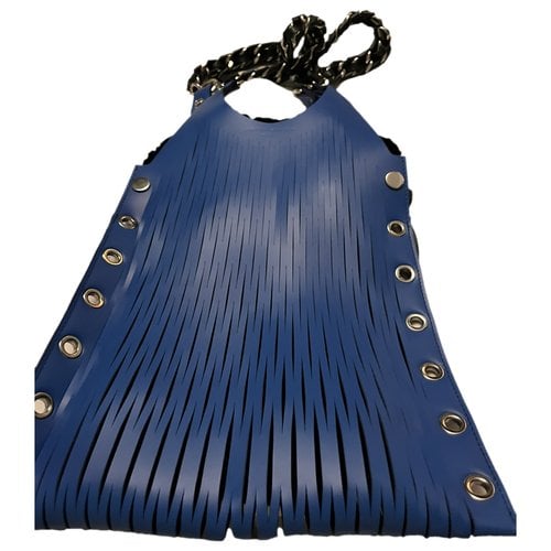 Pre-owned Sonia Rykiel Baltard Leather Handbag In Blue