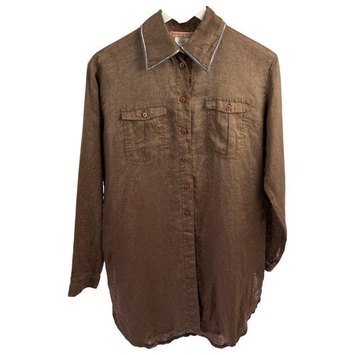 Pre-owned Ermanno Scervino Shirt In Brown