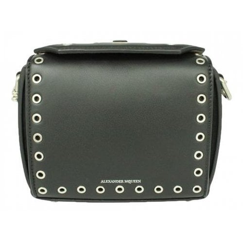 Pre-owned Alexander Mcqueen Leather Clutch Bag In Black