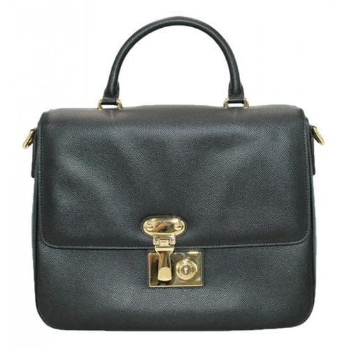 Pre-owned Dolce & Gabbana Leather Tote In Black