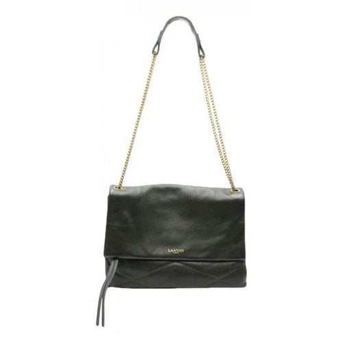 Pre-owned Lanvin Leather Handbag In Green