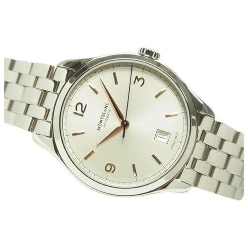 Pre-owned Montblanc Watch In Silver