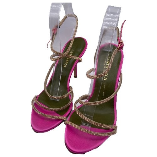 Pre-owned Maria Luca Glitter Sandal In Pink