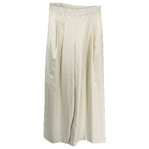 Pre-owned Sea New York Trousers In White