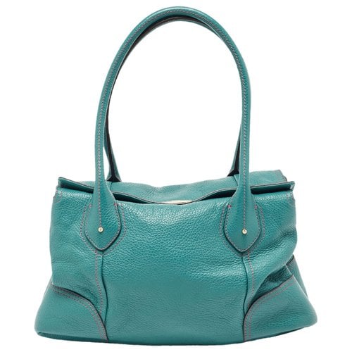 Pre-owned Lancel Leather Tote In Green