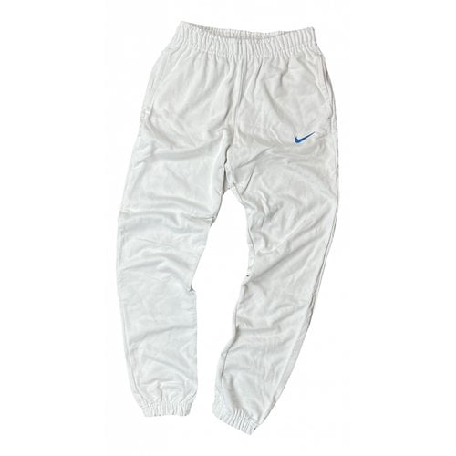 Pre-owned Nike Carot Pants In White