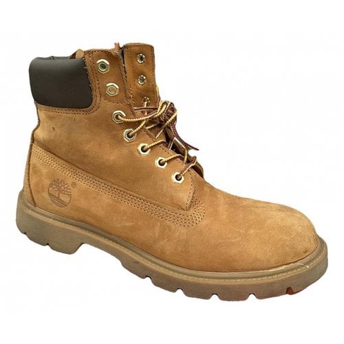 Pre-owned Timberland Leather Boots In Yellow