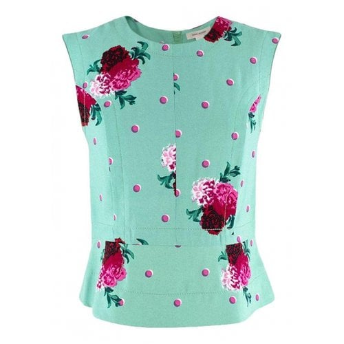 Pre-owned Marc Jacobs Silk Top In Green