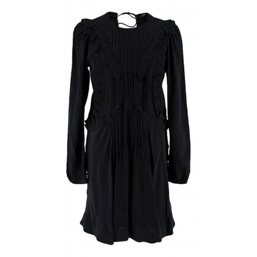 Pre-owned Isabel Marant Silk Dress In Black
