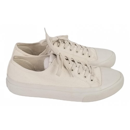 Pre-owned Calvin Klein Low Trainers In Beige
