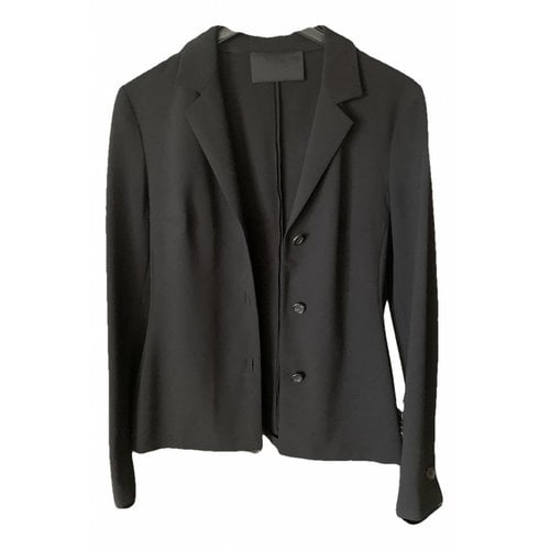 Pre-owned Prada Wool Short Vest In Black