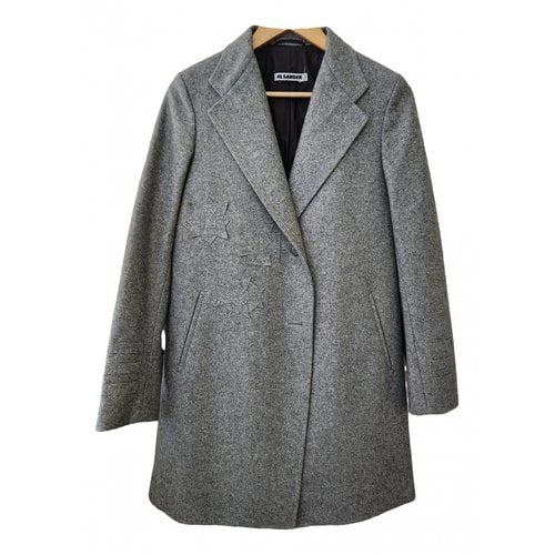 Pre-owned Jil Sander Cashmere Coat In Grey