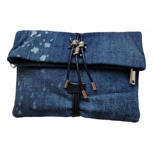 Pre-owned Dsquared2 Clutch Bag In Blue