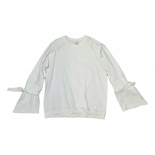 Pre-owned Iris & Ink Jersey Top In White