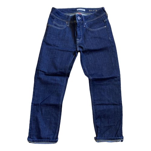 Pre-owned Burberry Short Jeans In Navy