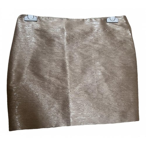 Pre-owned Costume National Silk Mini Skirt In Other