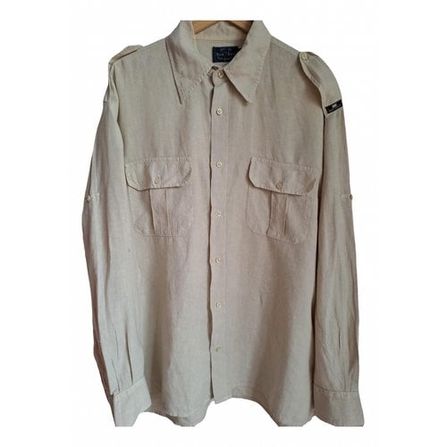 Pre-owned Les Copains Linen Shirt In Beige