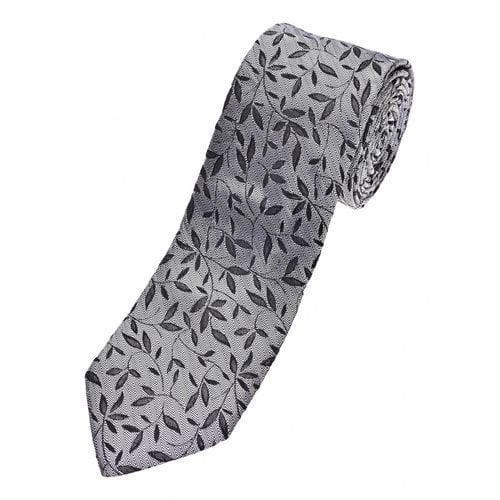 Pre-owned Dolce & Gabbana Silk Tie In Grey