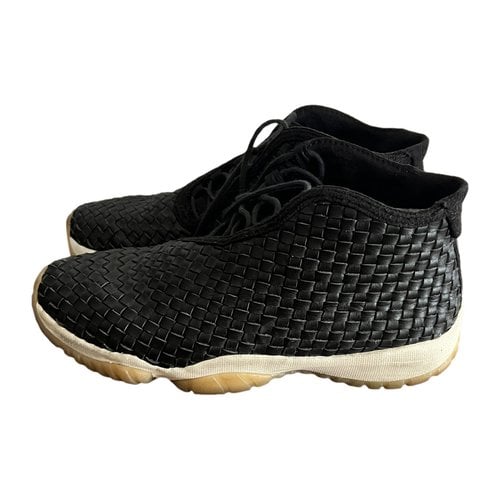 Pre-owned Jordan Future Leather Trainers In Black