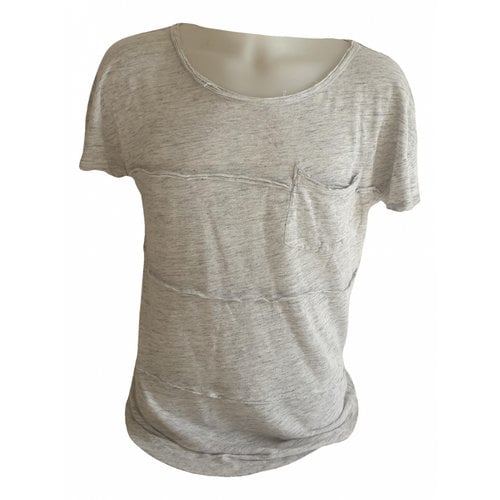 Pre-owned Marc By Marc Jacobs Linen T-shirt In Grey