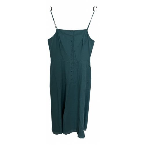 Pre-owned Iris & Ink Mid-length Dress In Green