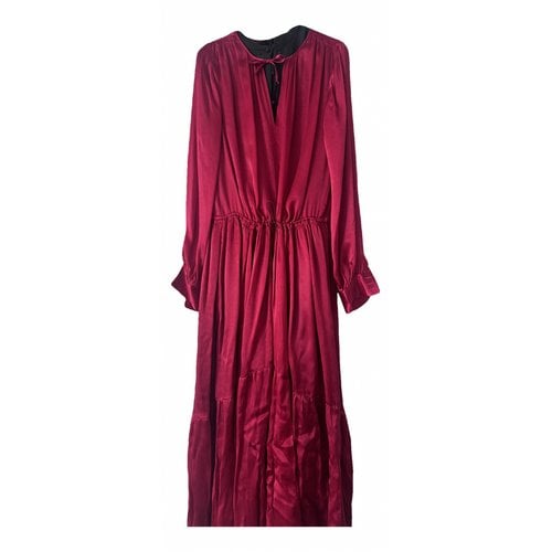Pre-owned Forte Forte Silk Maxi Dress In Red
