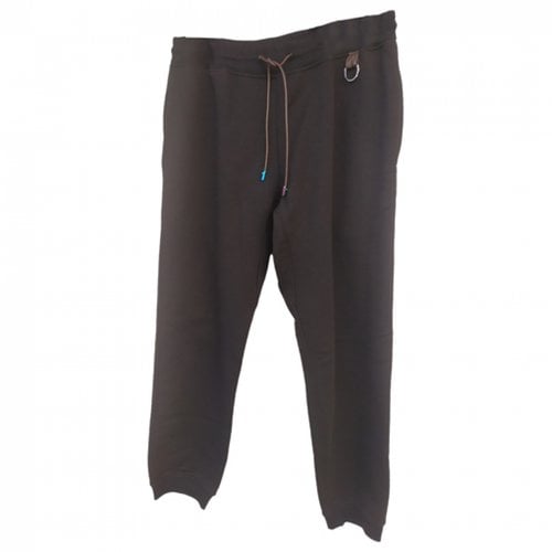 Pre-owned Trussardi Trousers In Black