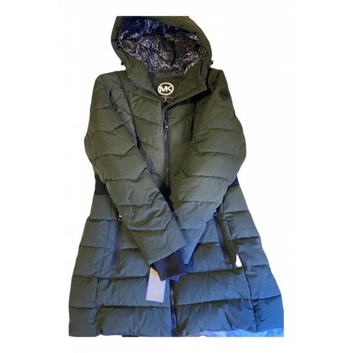 Pre-owned Michael Kors Puffer In Green