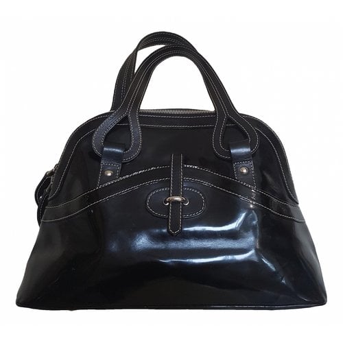 Pre-owned Hobbs Patent Leather Handbag In Black