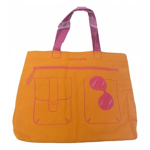Pre-owned Lancaster Handbag In Orange