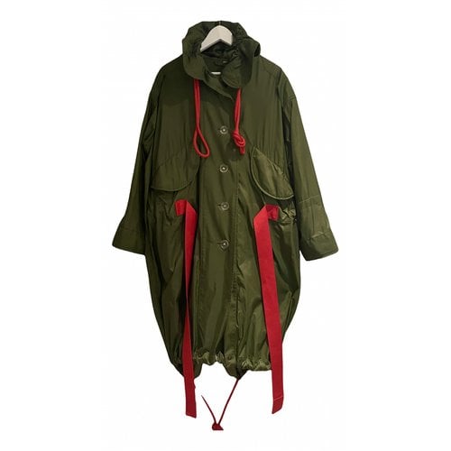 Pre-owned Burberry Poncho In Green