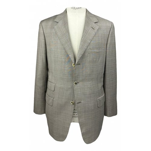Pre-owned Brioni Wool Suit In Grey