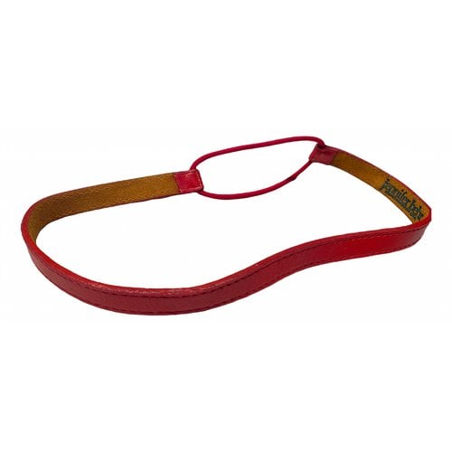 Pre-owned Jennifer Behr Leather Hair Accessory In Red