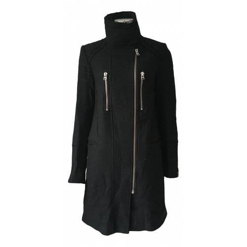 Pre-owned Zadig & Voltaire Wool Coat In Black