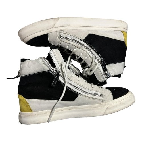 Pre-owned Giuseppe Zanotti Cloth High Trainers In White