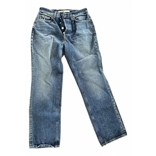 Pre-owned Grlfrnd Boyfriend Jeans In Blue