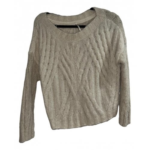 Pre-owned Anthropologie Wool Jumper In White