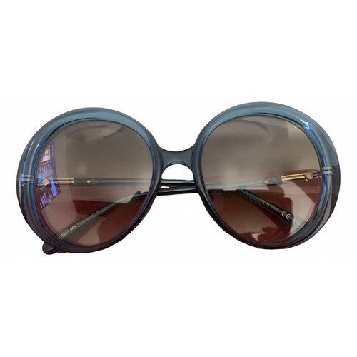 Pre-owned Pomellato Oversized Sunglasses In Blue